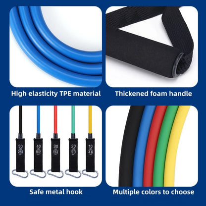 Resistance Bands Set with Handles for Stretching, Gym, Muscle Training, and Home Workouts
